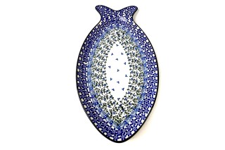 E18 Bunzlau groot Visbord 35x20cm 1821X Serveerschalen